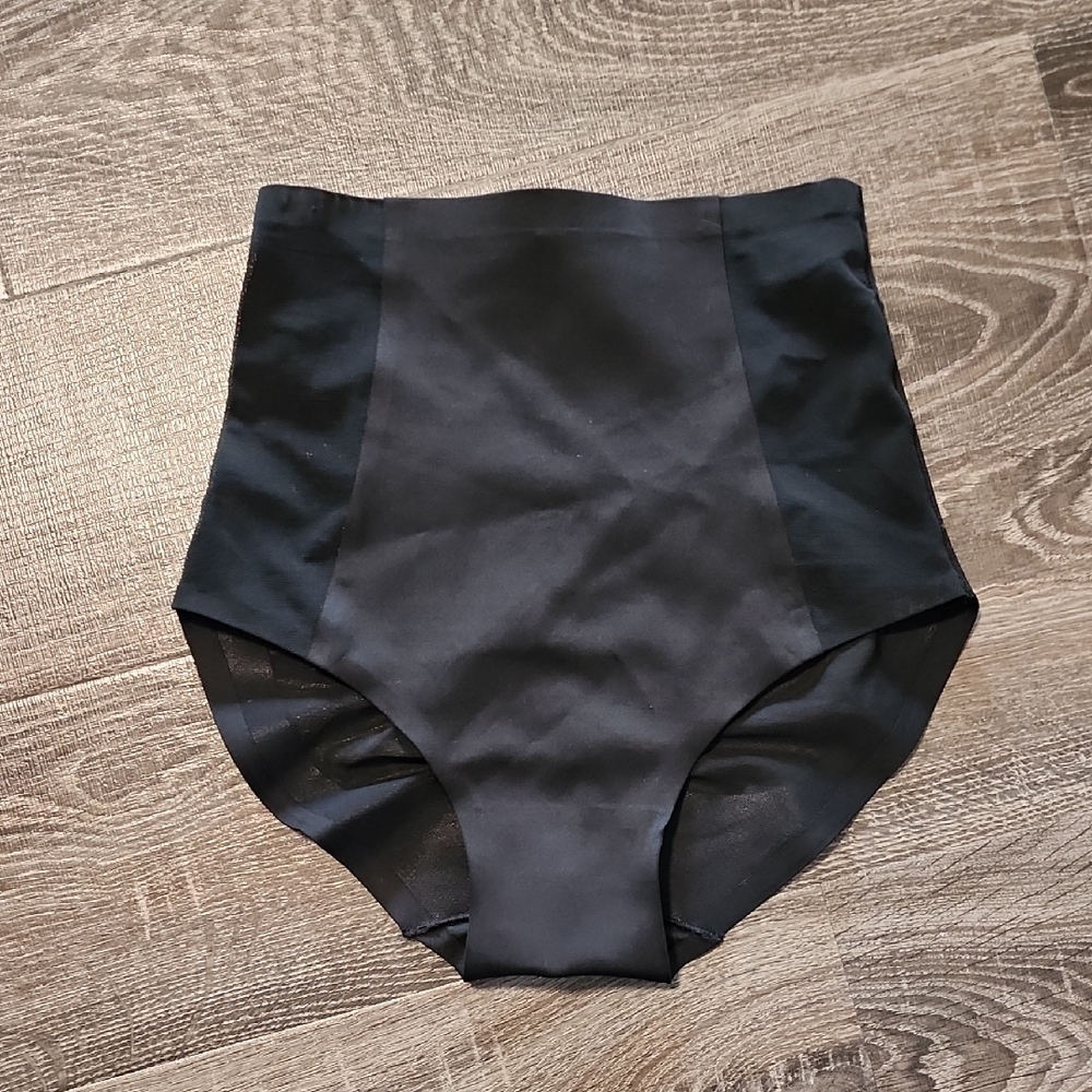 Nicole Miller "Scuba & Mesh" High Waist Shaping Panty